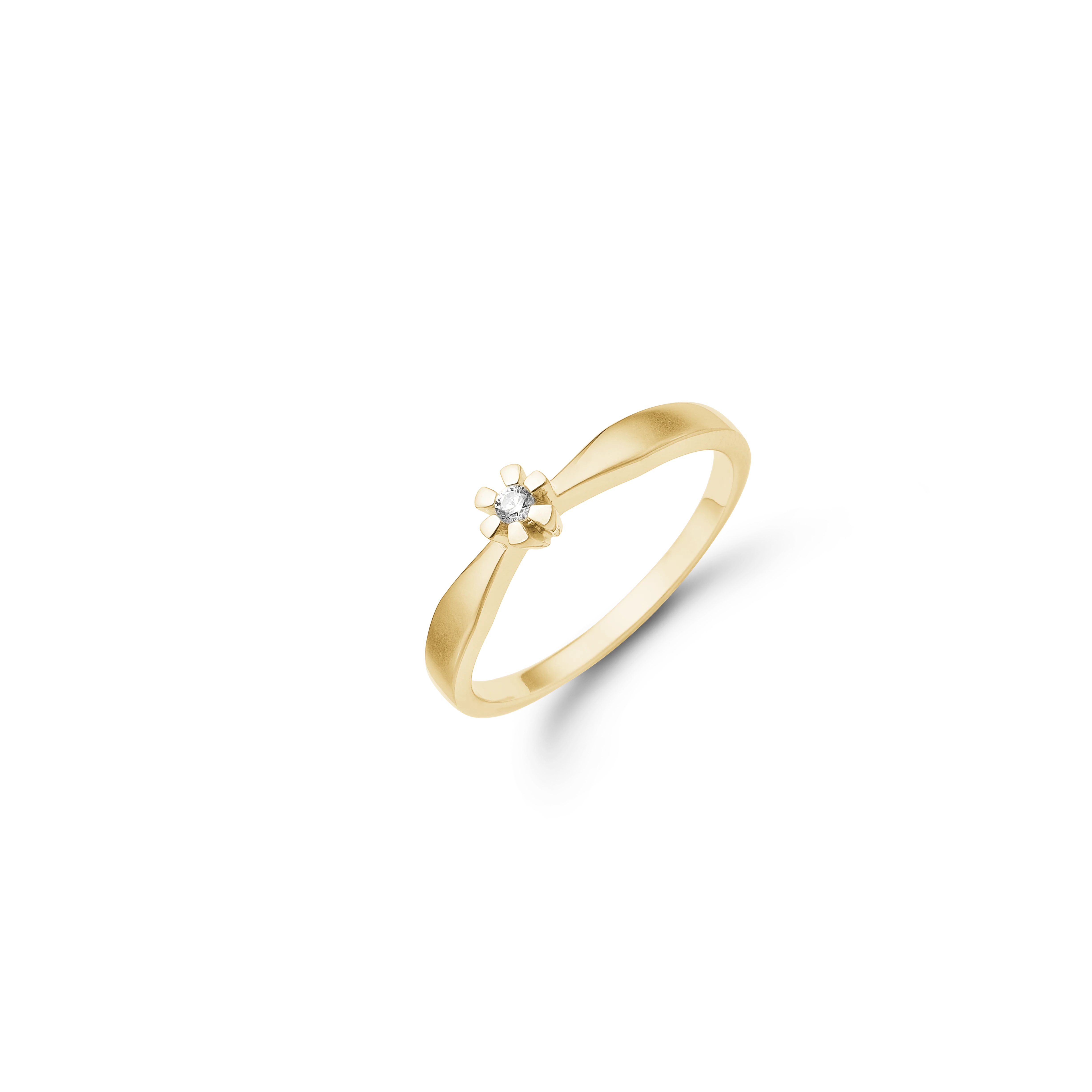 8 kt. Eternity ring m/0,03 ct.