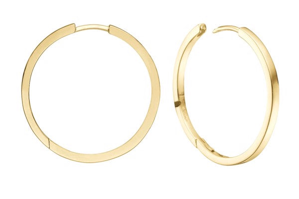 8 kt. creoler 20 mm. m/klik lås