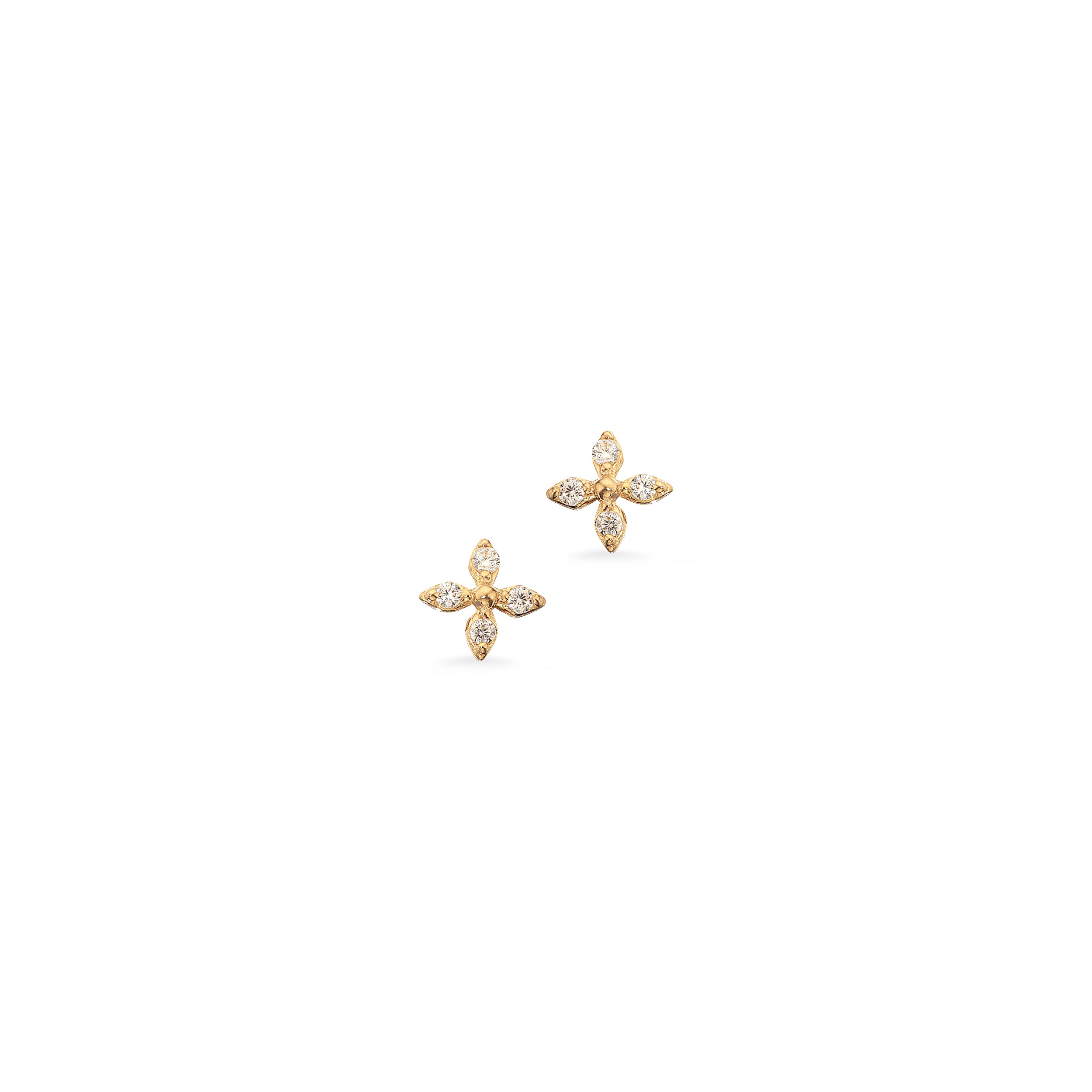 8 kt. Øreringe med cubic zirc.