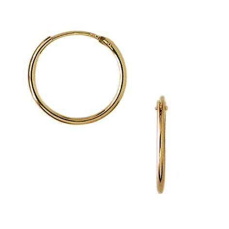 14 kt. creoler 17,5 mm.