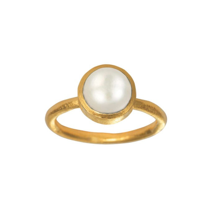 Sølvring forgyldt Susanne Friis Bjørner