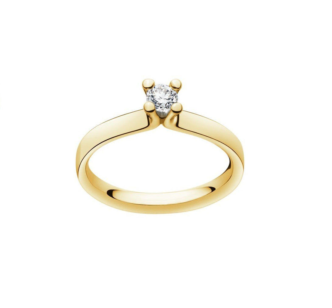 18 kt. Magic Solitairering 0,20 ct.