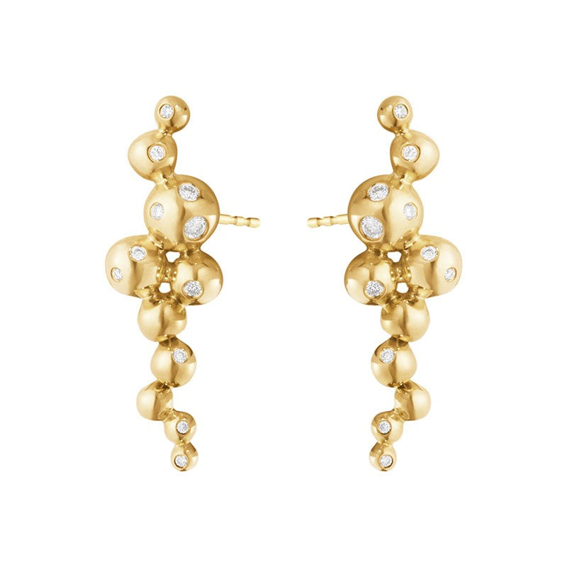 18 kt. Moonlight Grapes øreringe, m/0,08 ct.