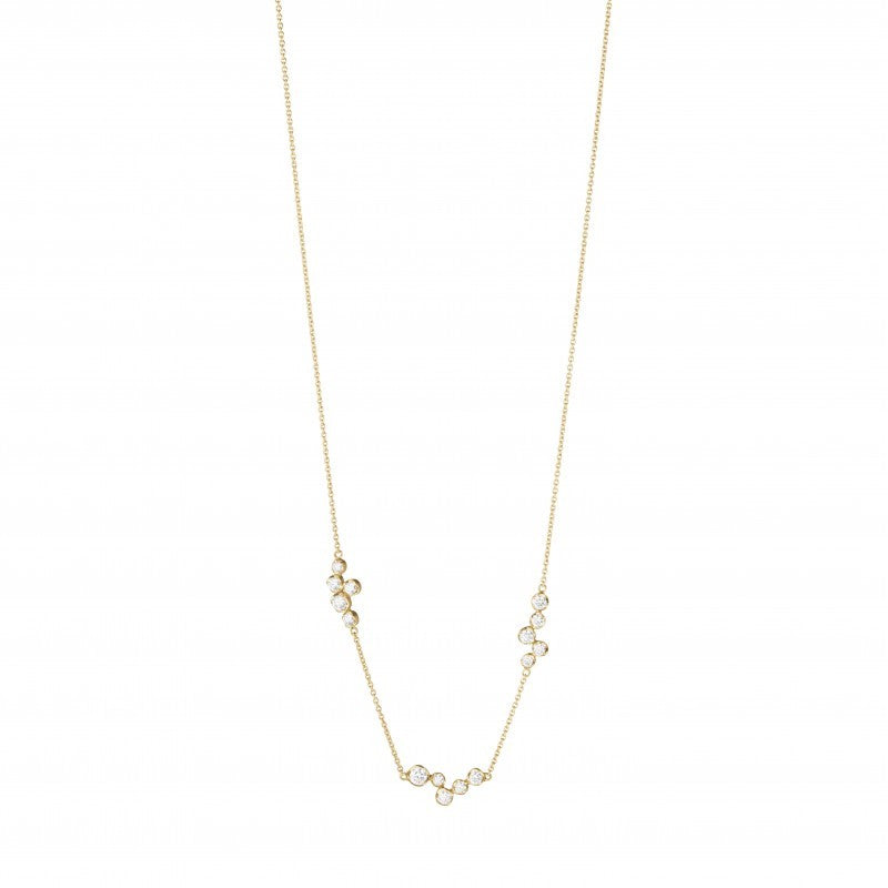 18 kt. Signature halskæde m/i alt 0.47 ct.