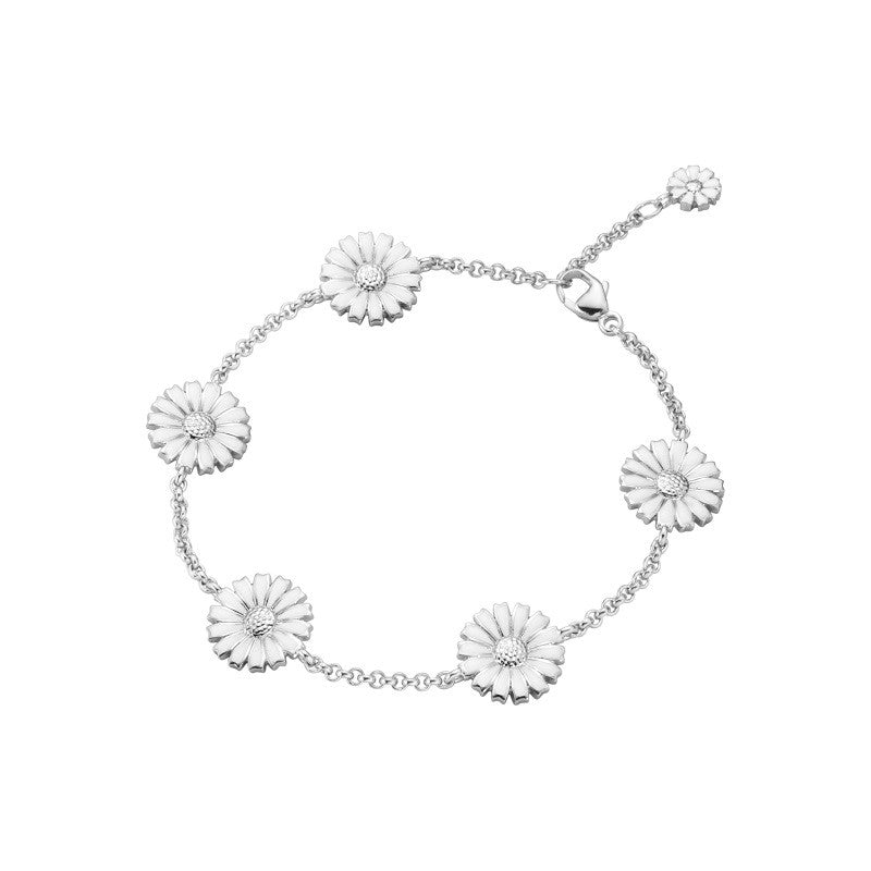 Daisy Armbånd 2024 sølv m/5x11 mm. 18,5 cm.