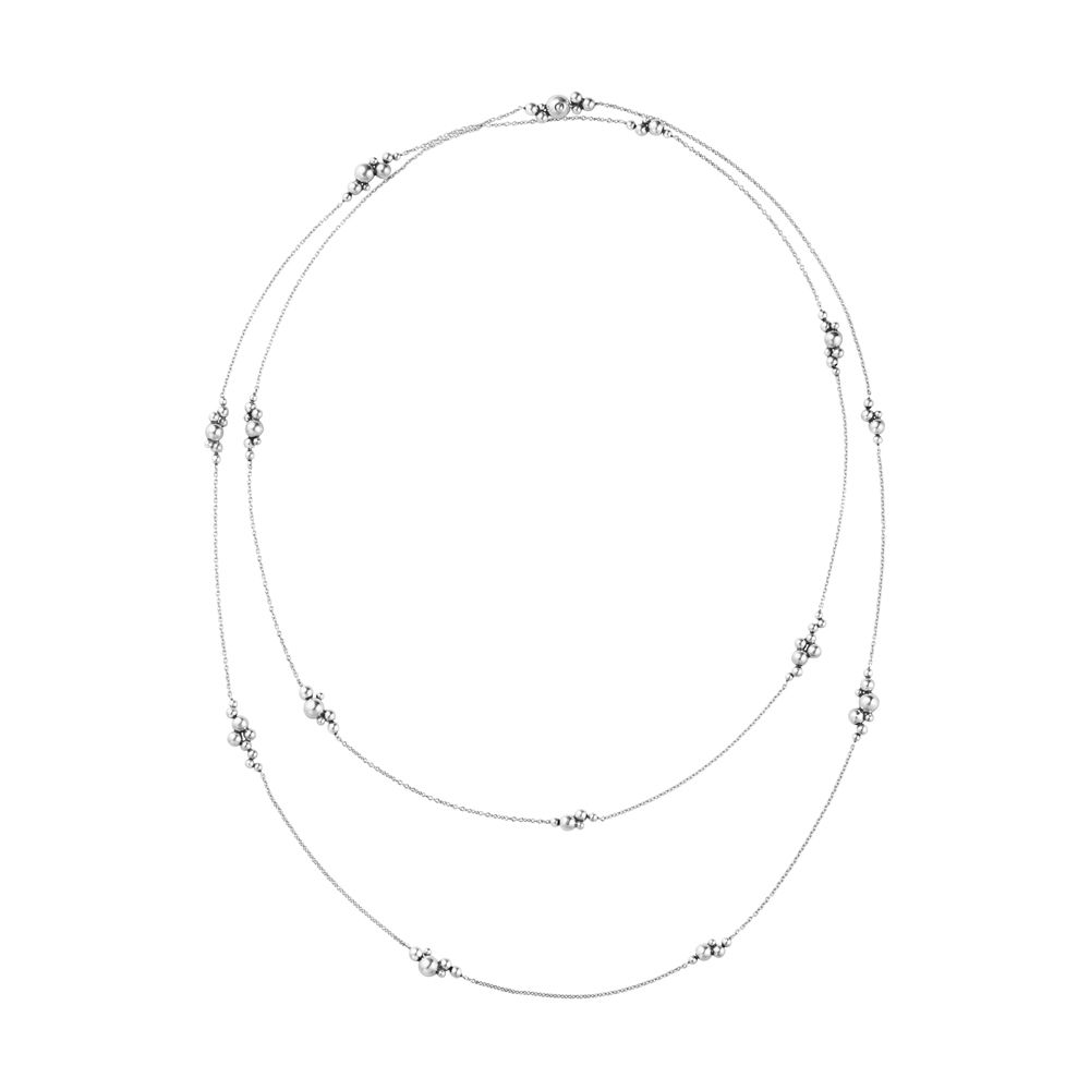 Moonlight Grapes Sautoir sølvhalskæde 120cm