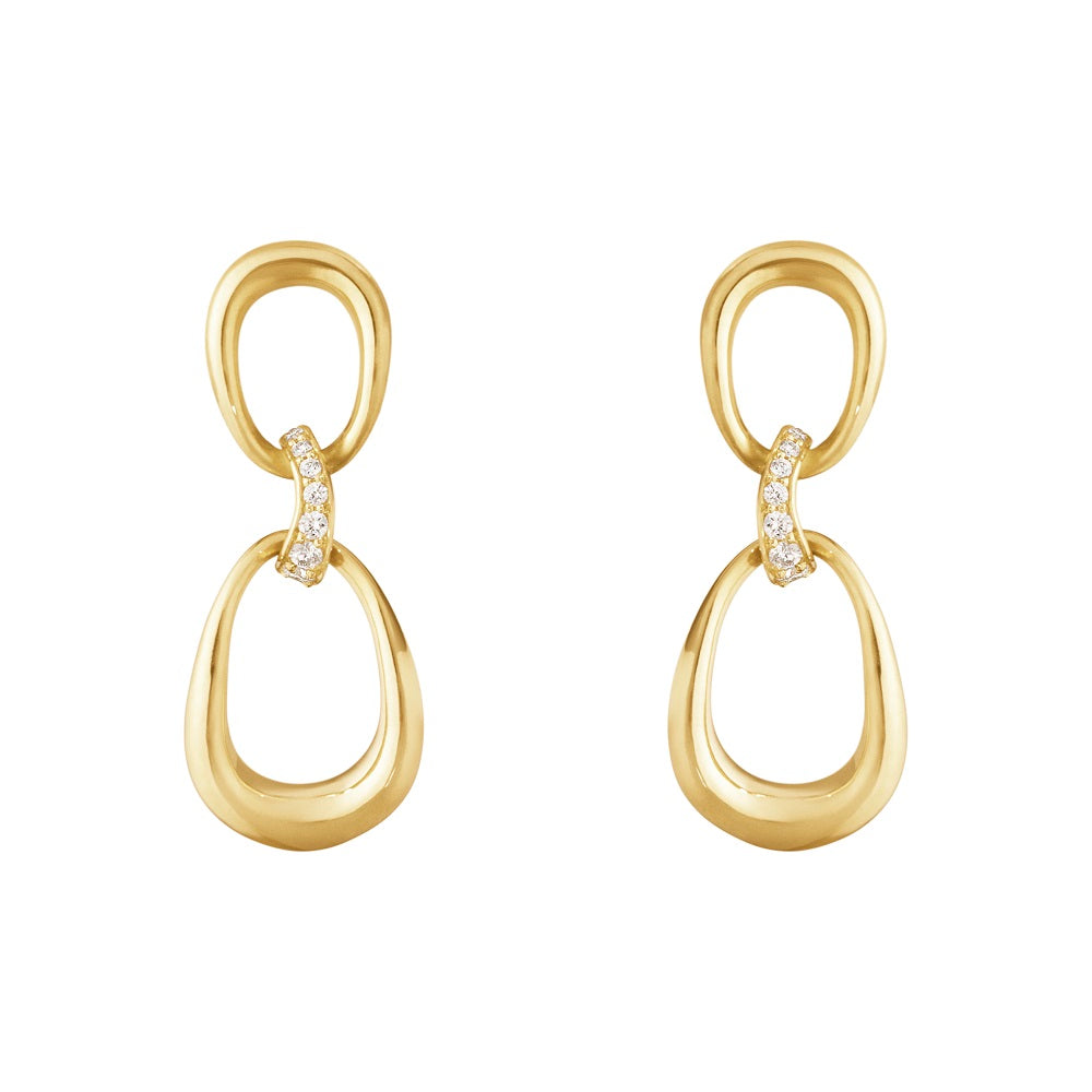 18 kt. Offspring øreringe m/0,05 ct.
