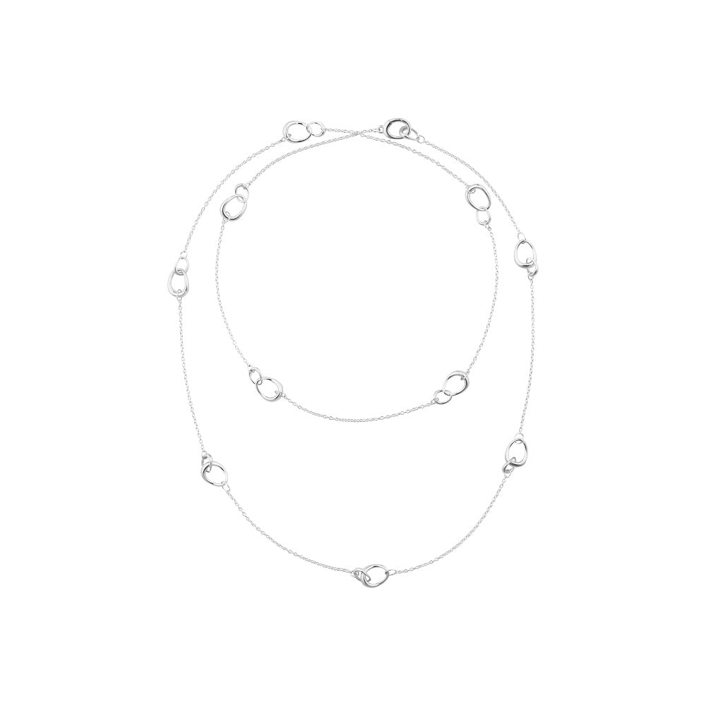 Sølv Offspring Sautoir sølvhalskæde 90 cm