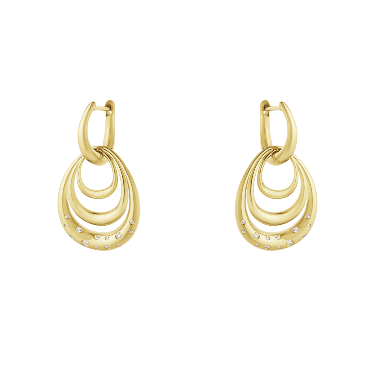 18 kt. Offspring øreringe m/0,08 ct.