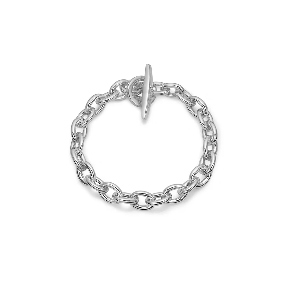 Anker armlænke sølv m/bidsel lås 3 mm