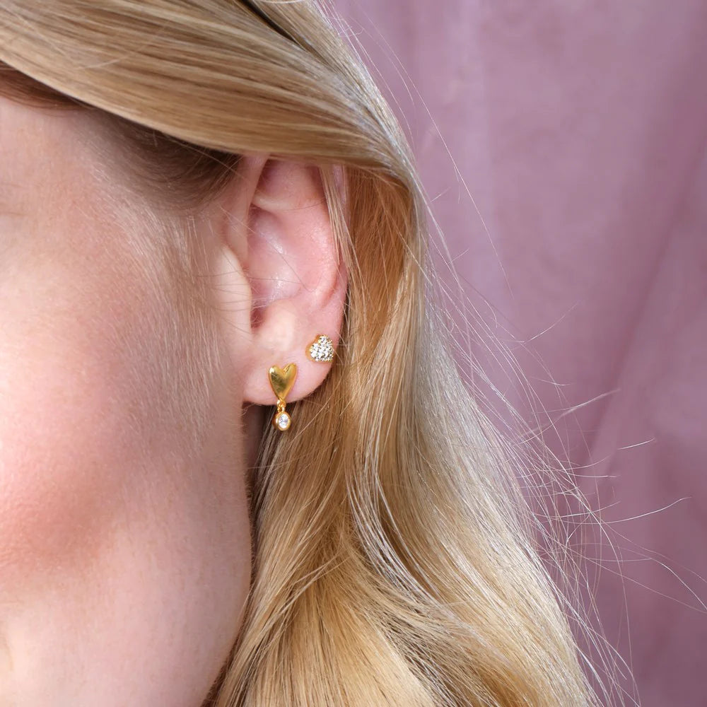 Forgyldt sølv ørestikker RISANOR