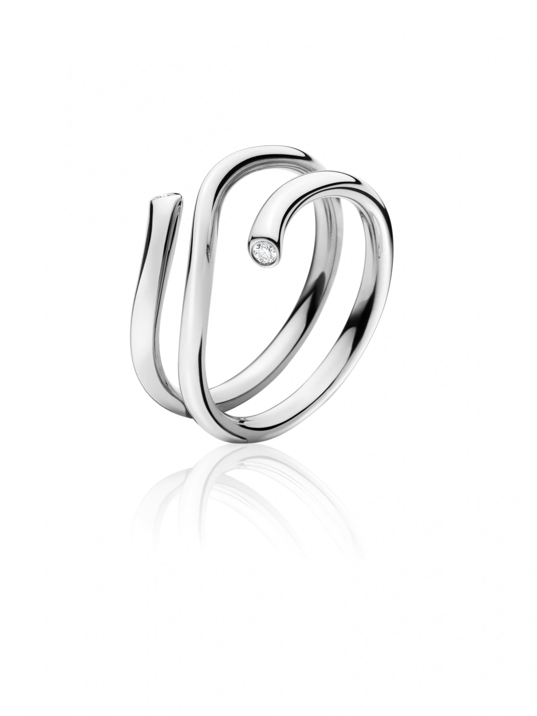 18 Kt. Ring Magic m/2 Brill Hv