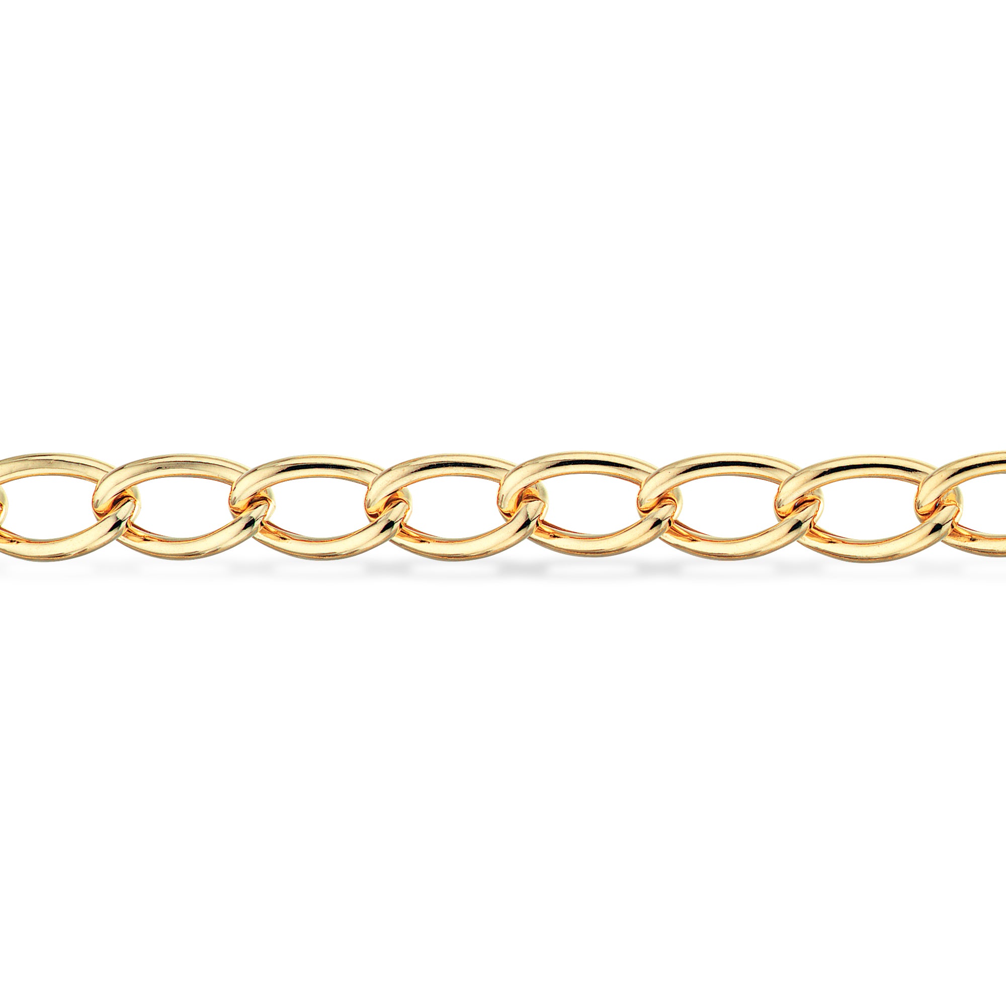 Forgyldt armbånd Chunky links 18,5+1,5cm
