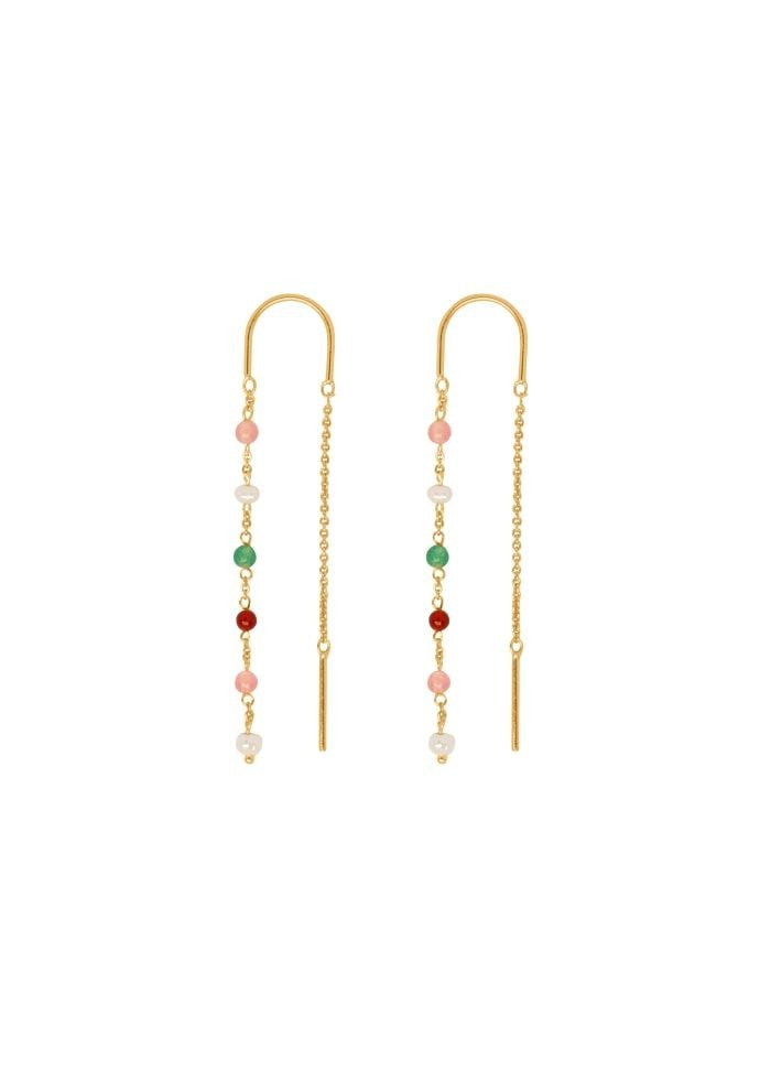 Sølvforgyldt øreringe Scarlett Earhangers colors