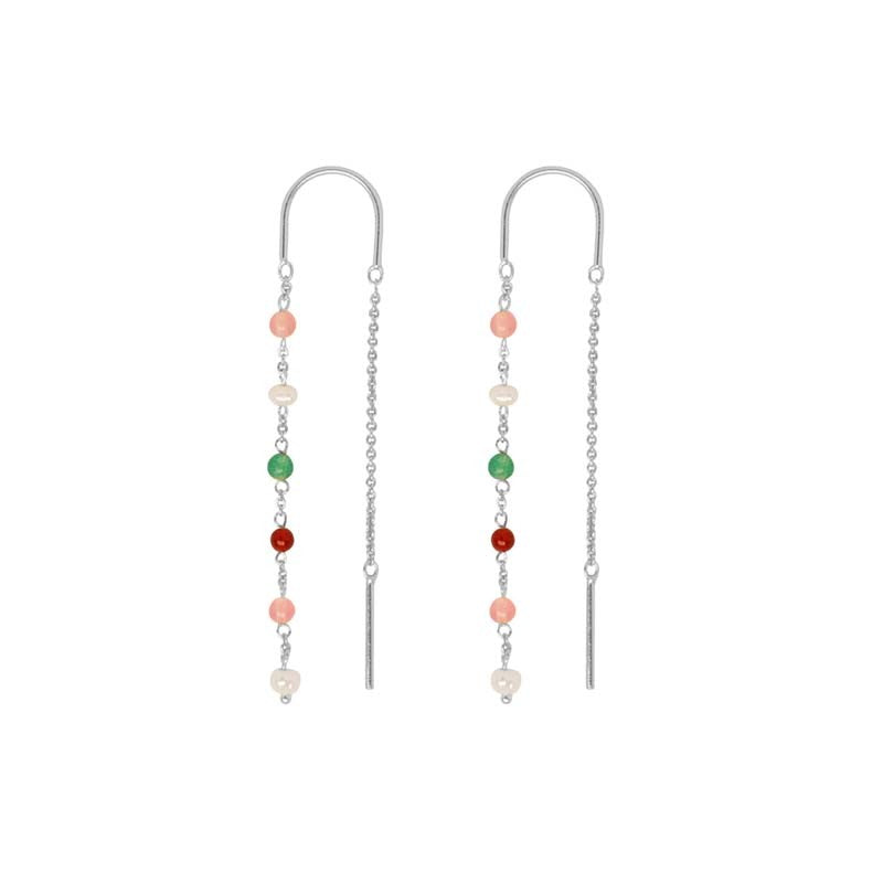 Sølv øreringe Scarlett Earhangers colors