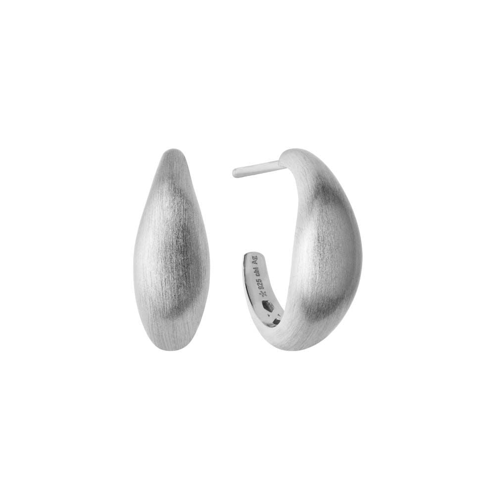 Sølv ørestikker Ocean Flow Hoops small