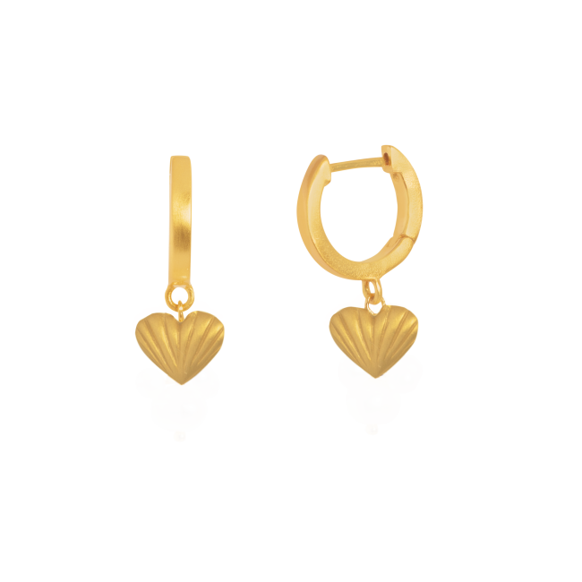 Sølvforgyldt Øreringe Just Love Hoop