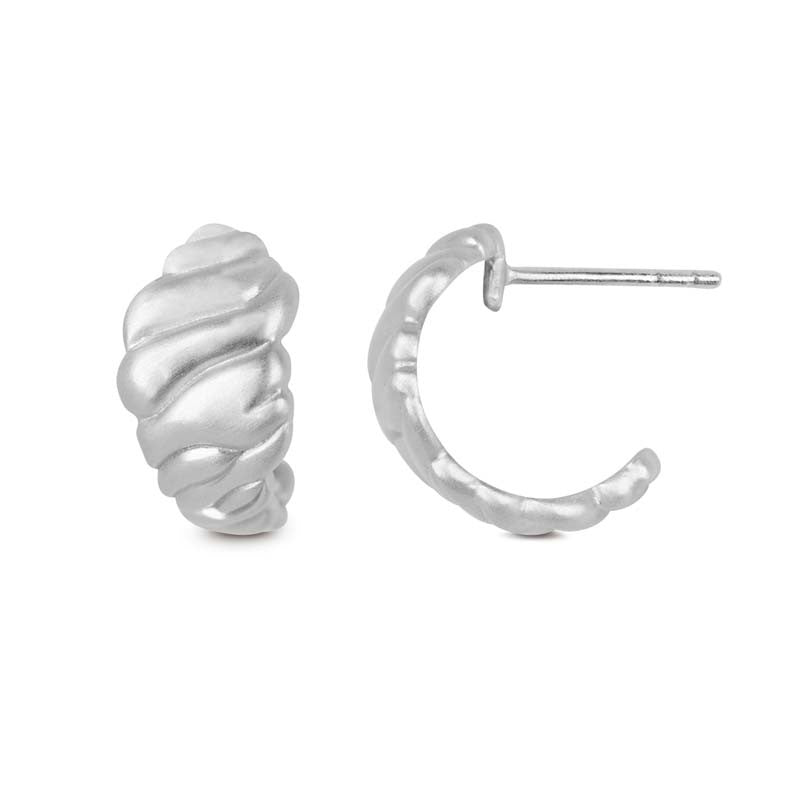 Sølv creoler Dunes Hoop Small