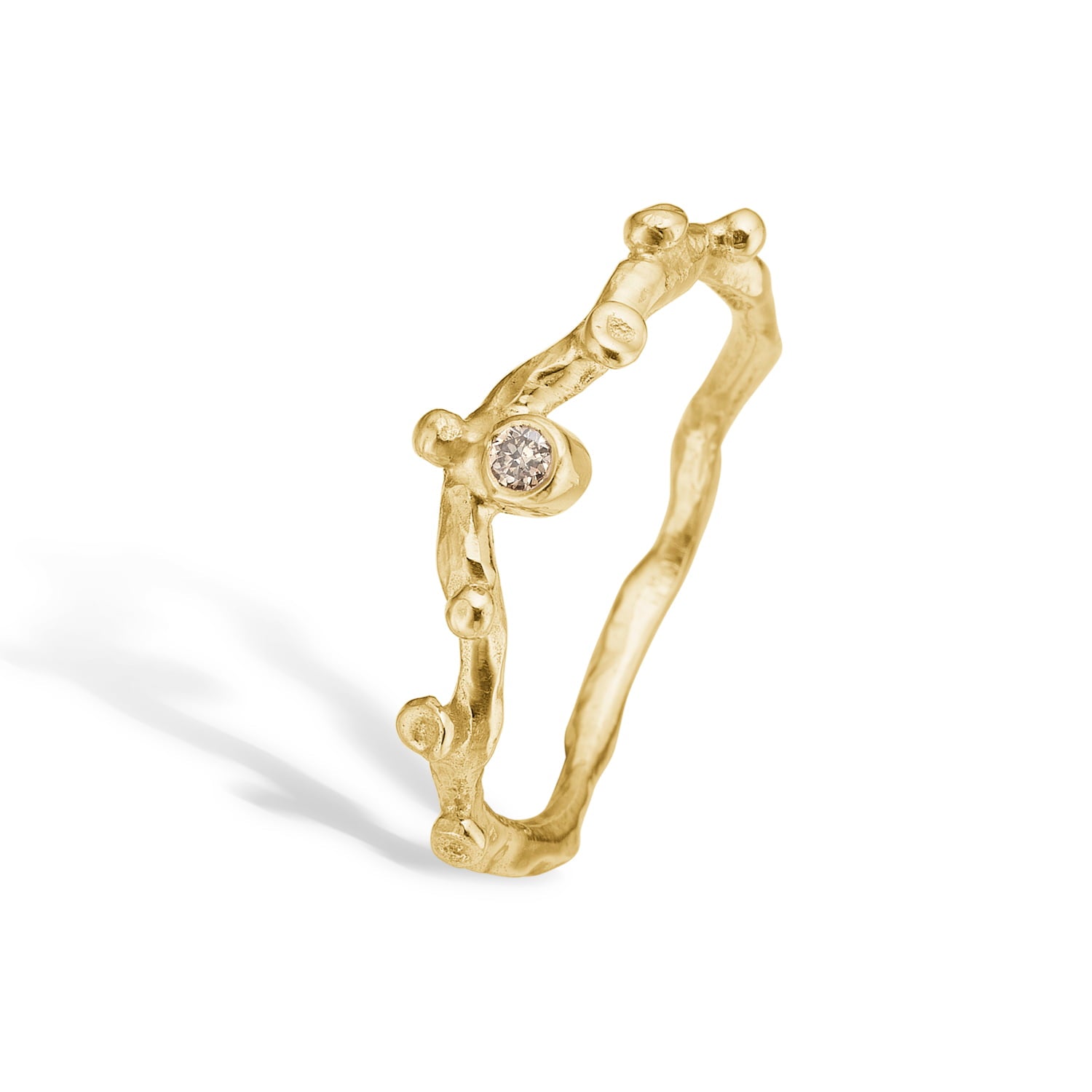 14 kt. ring Zenith Single 0,05 ct