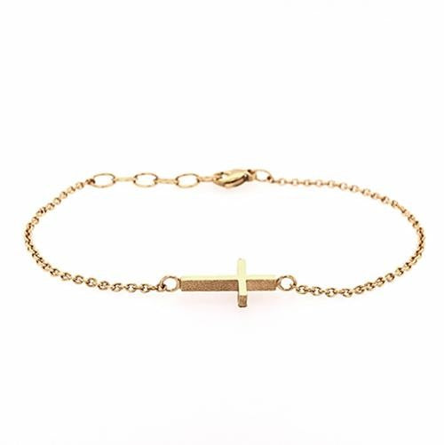 Sølv forg. armbånd m/kors