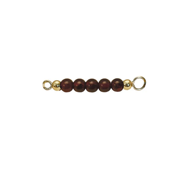 Garnet top forgyldt til armring