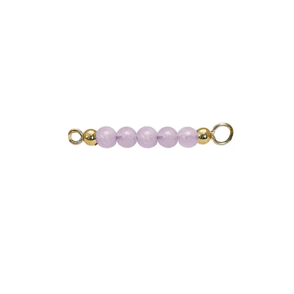 Lys ametyst top forgyldt til armring