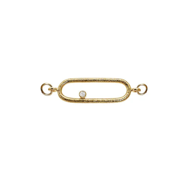 Elipse top m/0,02 ct. forgyldt til armring
