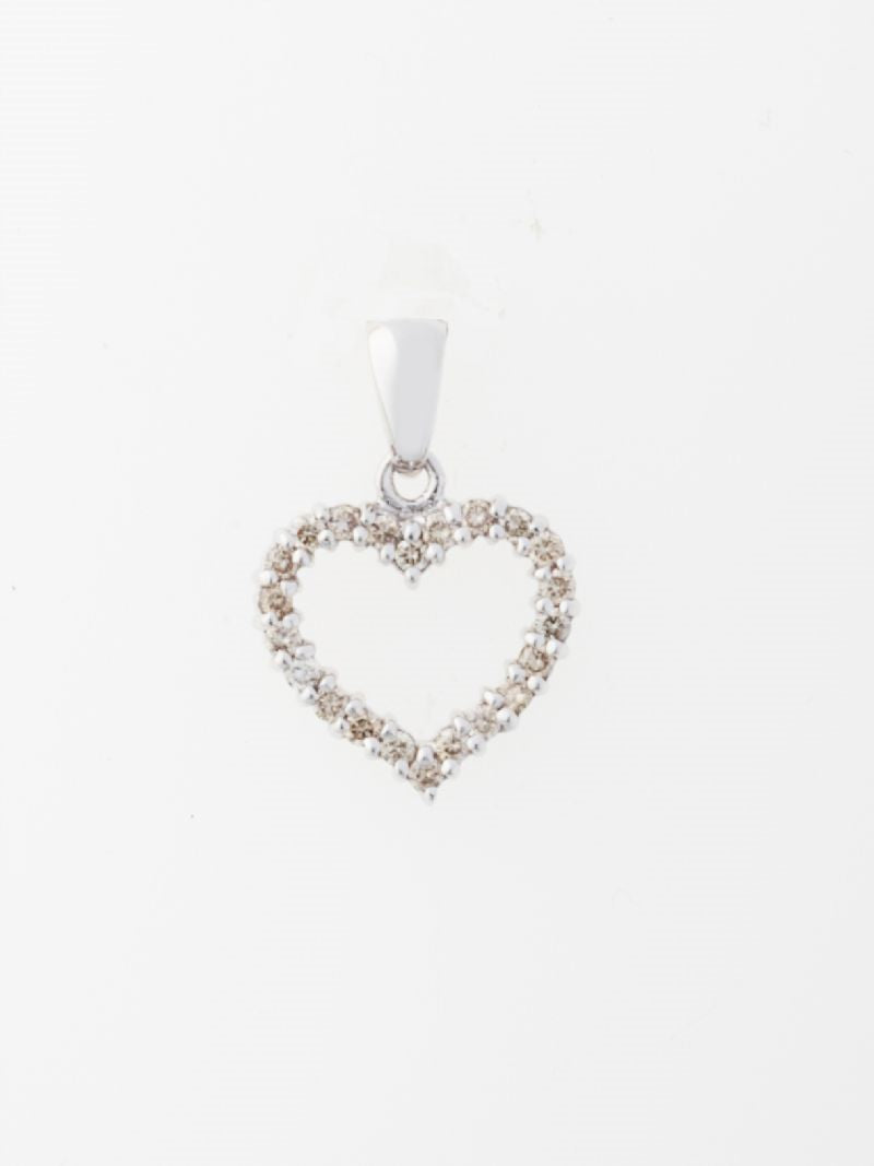 Hjerte m/dia. 0,25ct. tc.p1 58 ***