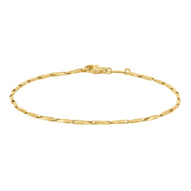 8 kt. Guld armbånd 18,5 cm.