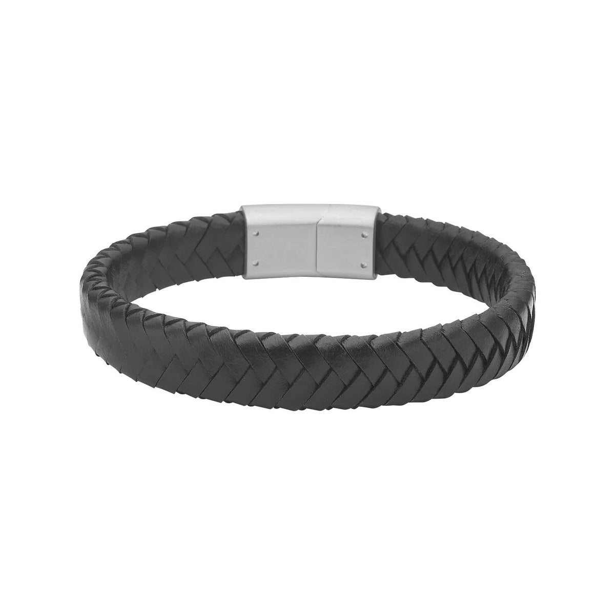 SON sort herrearmbånd m/ kalveskind