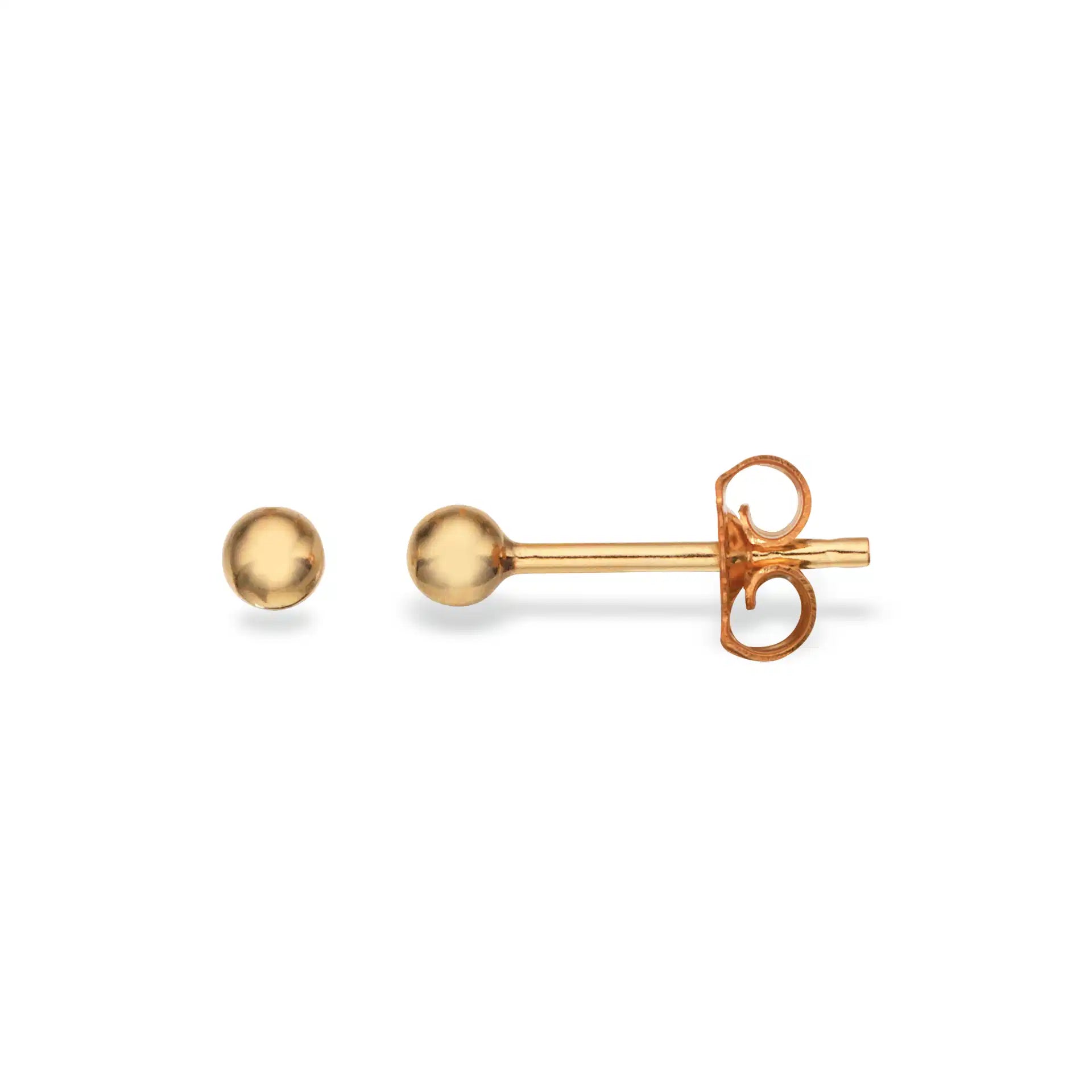 Ørepynt kugle 2,5 mm. 14 kt.