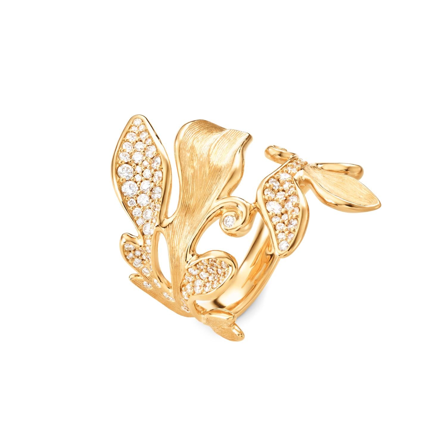 Forest Ring 18 kt. m/92 brill. i alt 0,65ct TW.VS