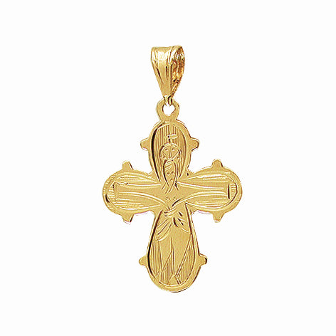 14KT Dagmar kors håndgrav.