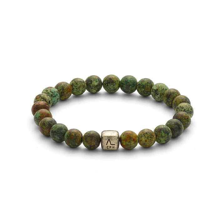 Amazon armbånd ColorUp m/oxyd.sølv 8 mm