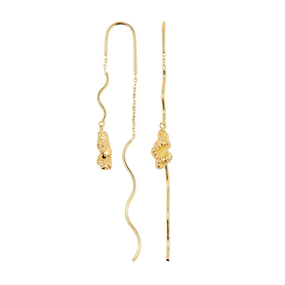 Forgyldt øreringe Blush Crush Earline