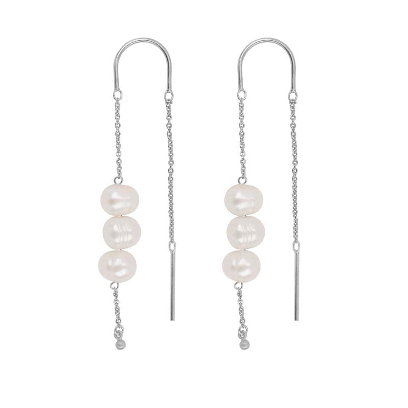 Emily String R sølvørekæde