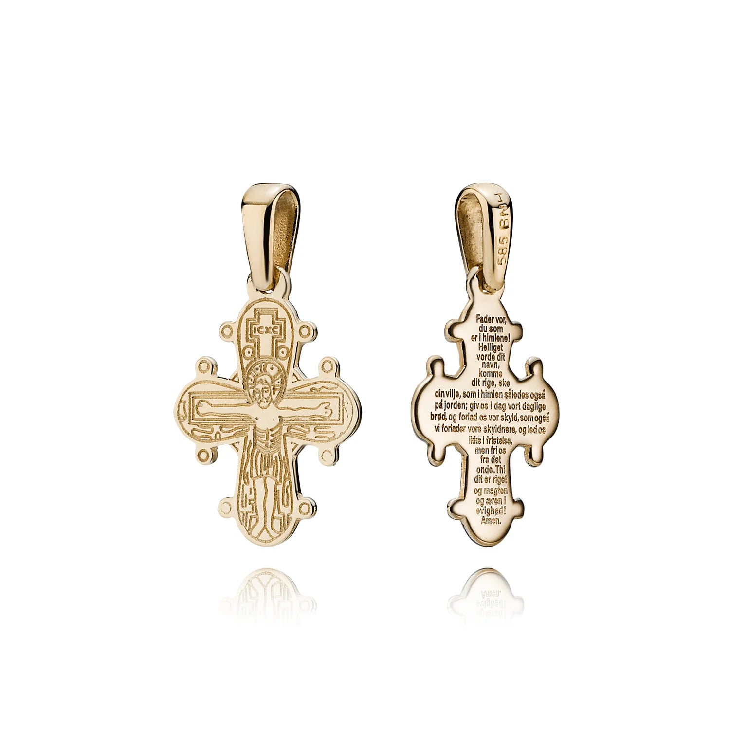 Dagmarkors 8 kt. 20 mm m/Fadervor