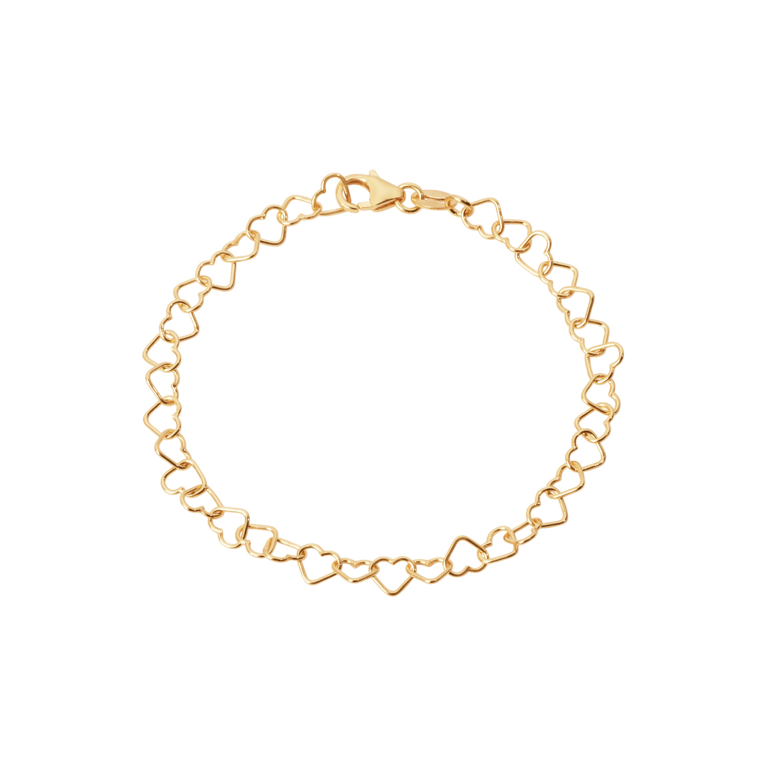Essentia Heart armbånd forgyldt