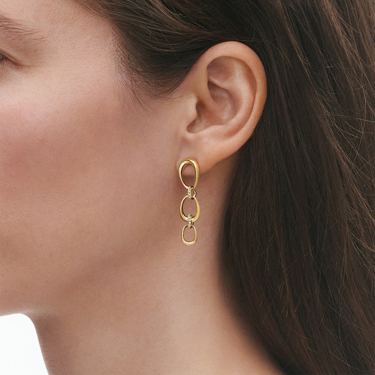 18 kt. Offspring øreringe m/0,11 ct.