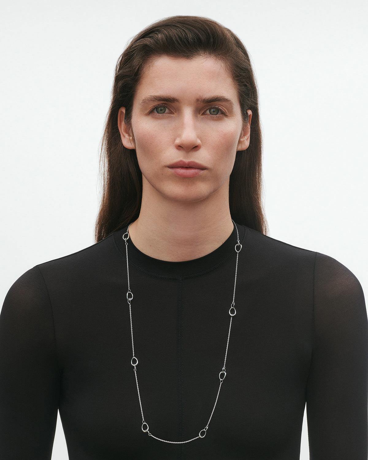 Sølv Offspring Sautoir sølvhalskæde 90 cm