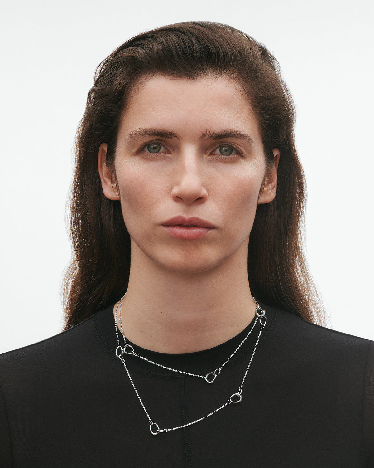 Sølv Offspring Sautoir sølvhalskæde 90 cm