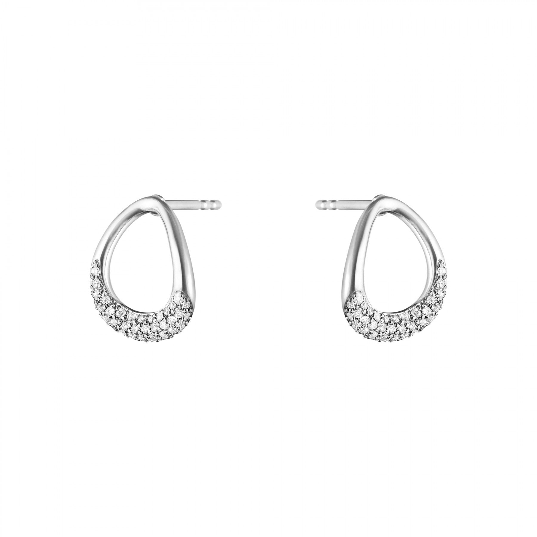 OFFSPRING ØRERING 432B SØLV DIAMOND PAVE 0.19 CT