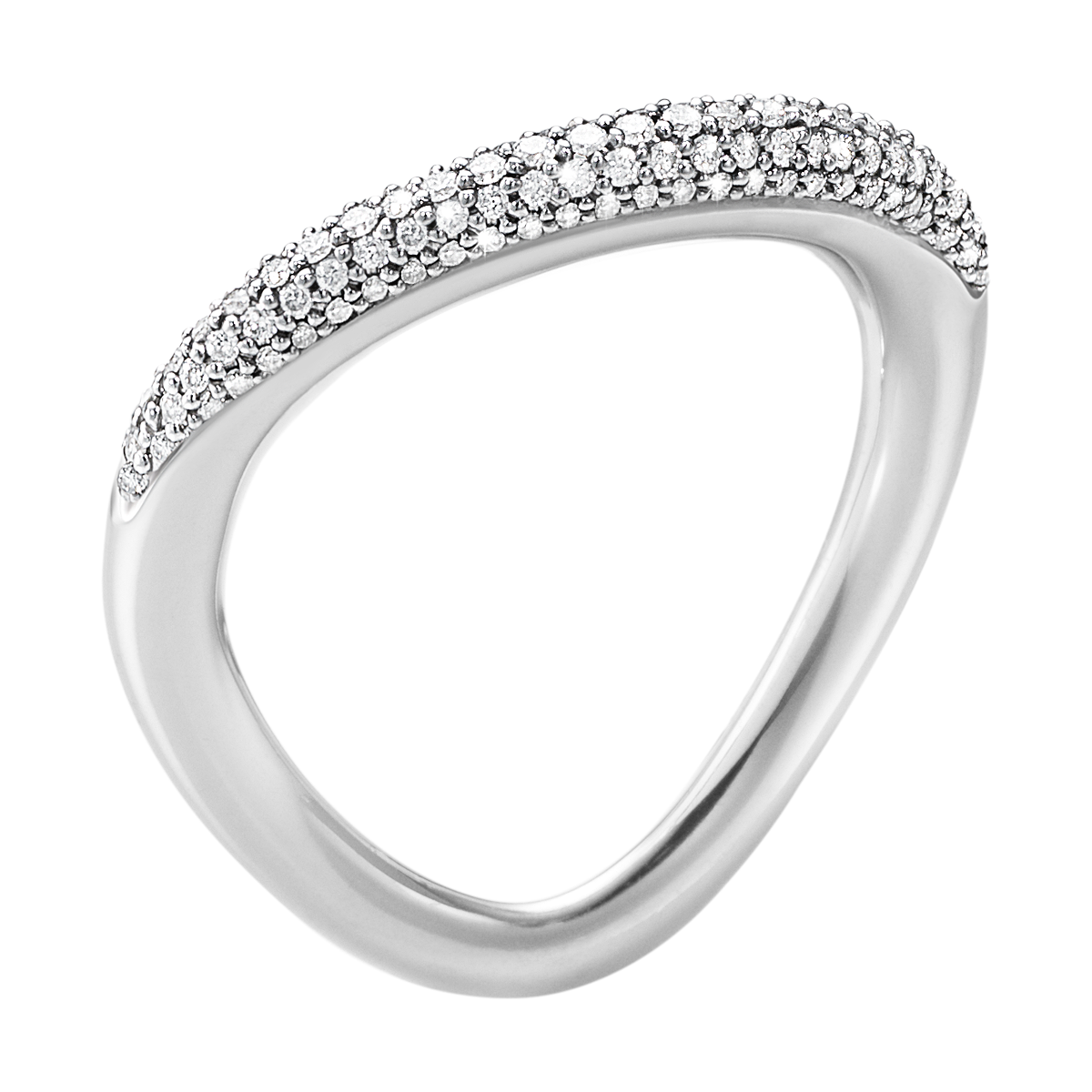 Offspring ring G.J. 433 m/diam.pavé 0,29ct