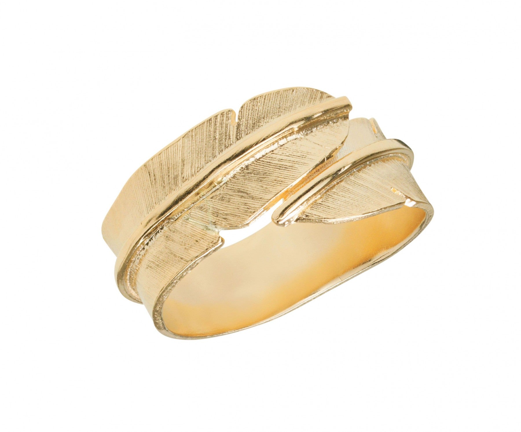 14 kt. ring Fjer lille