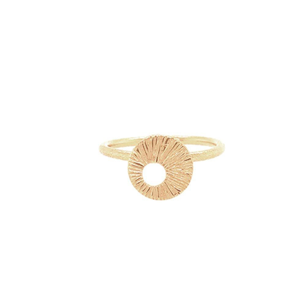 Sølv forgyldt ring drømmefanger mini