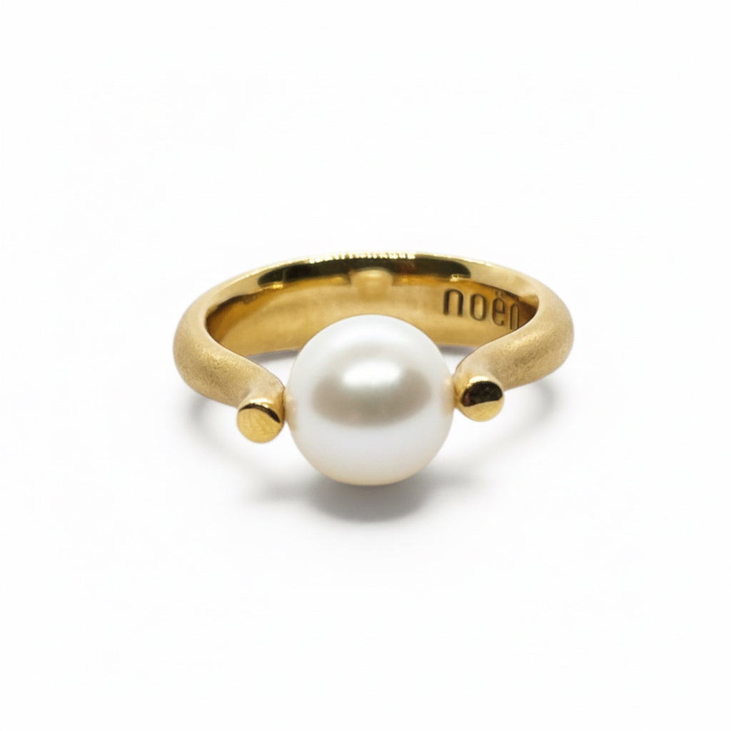14 kt. Ring m/Kulturperle