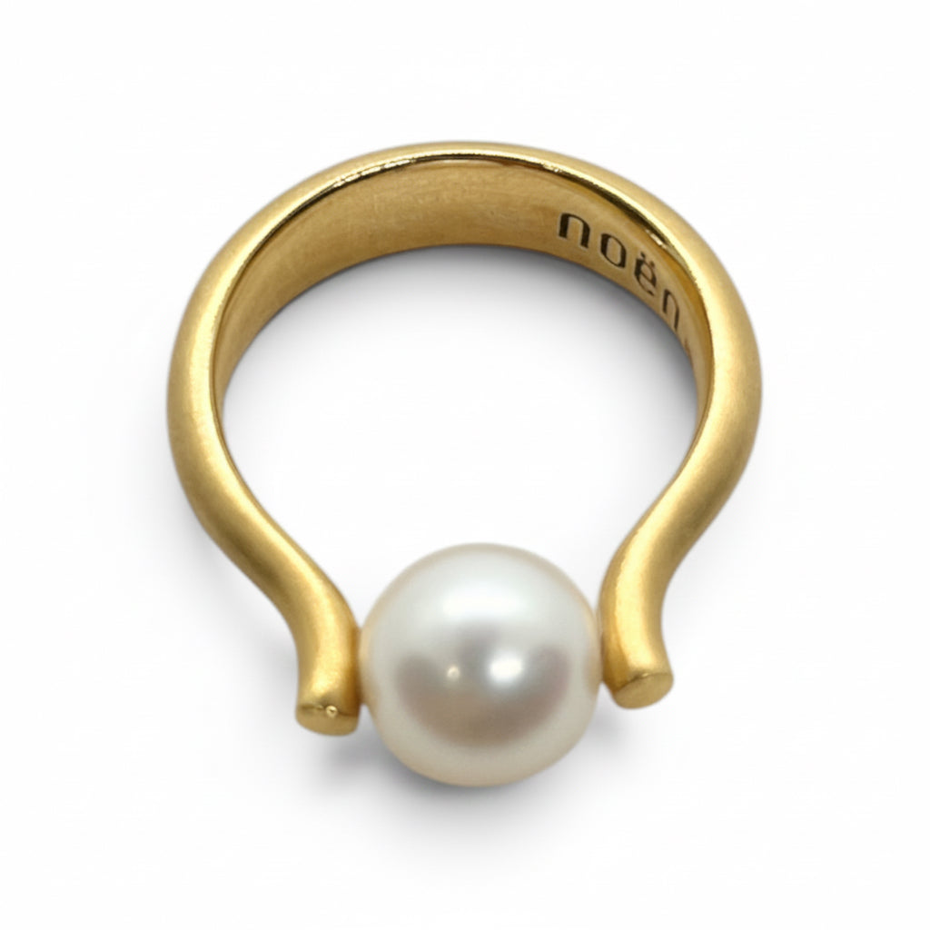 14 kt. Ring m/Kulturperle