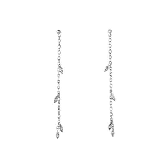 Jungle ivy string sølvøreringe