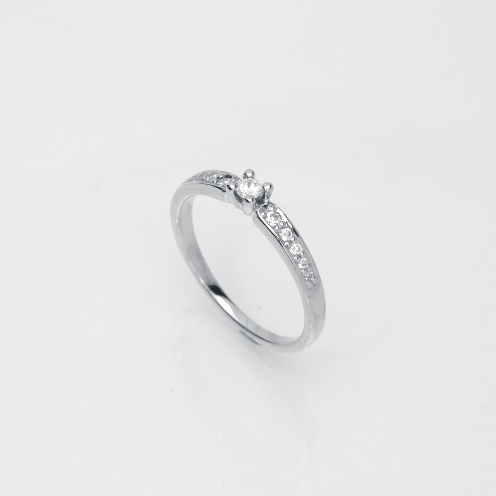 14 kt.ring Luxuz ialt 0,15ct.W.Tca/SI