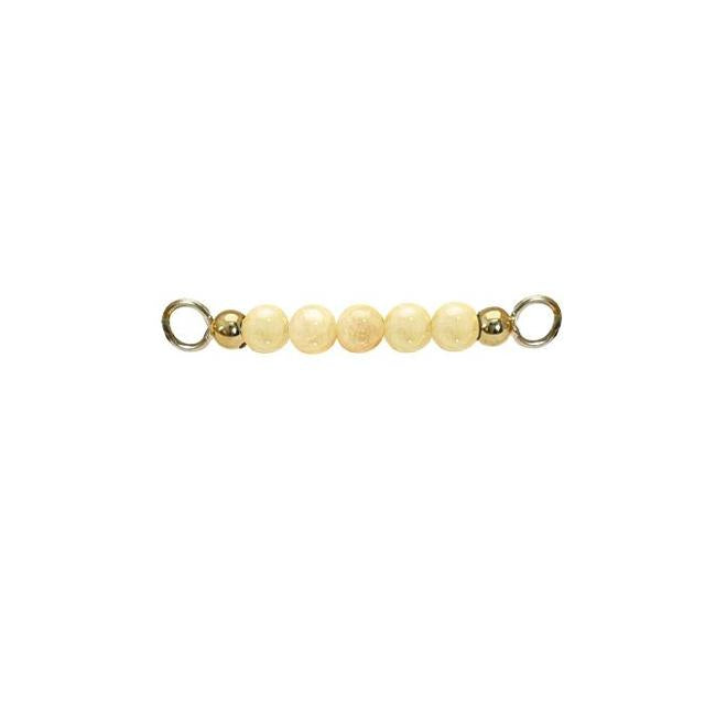 Gul jade top forgyldt til armring